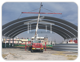 fabricación de estructuras metálicas para bodegas y naves industriales, cimentación, laminación, techumbres metálicas, sandblast y pintura industrial 